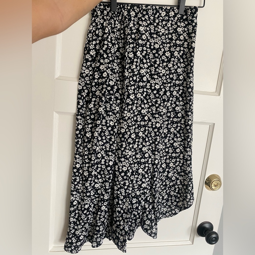 Floral midi skirt